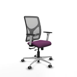 PIQUERAS Y CRESPO Silla de oficina Motilla con mecanismo Sincro/Traslack, Morado y Gris