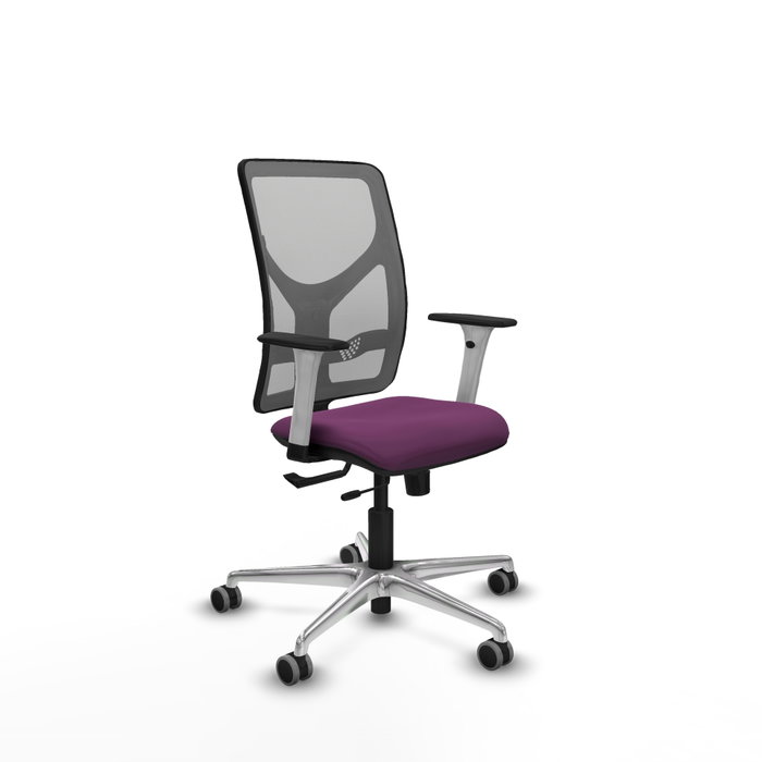 PIQUERAS Y CRESPO Silla de oficina Motilla con mecanismo Sincro/Traslack, Morado y Gris PIQUERAS Y CRESPO Silla de oficina Motilla con mecanismo Sincro/Traslack, Morado y Gris