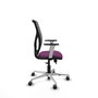 PIQUERAS Y CRESPO Silla de oficina Motilla con mecanismo Sincro/Traslack, Morado y Gris
