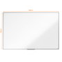 NOBO Pizarra Blanca Essence de Melamina 180x120 cm con Marco de Aluminio