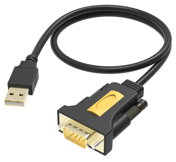 Vision TC-USBSER Adaptador USB a Serial RS-232 DB9, Compatible con Mac y Windows (Puerto COM Estándar, 480 Mbps)