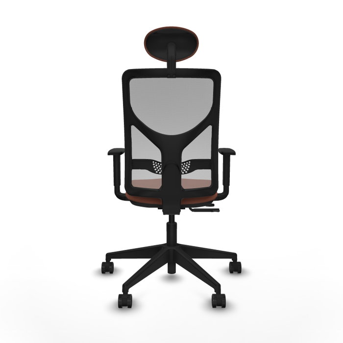 PIQUERAS Y CRESPO Silla de oficina Motilla con mecanismo Sincro/Traslack, Tela Marrón y Malla Gris PIQUERAS Y CRESPO Silla de oficina Motilla con mecanismo Sincro/Traslack, Tela Marrón y Malla Gris