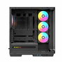 Nfortec Ursa - Caja Torre PC Gaming ATX/E-ATX con Cristal Templado, 4 Ventiladores ARGB, Soporte para Refrigeración Líquida