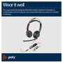 Poly Blackwire 5220 USB-C Negro