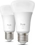 Philips Hue Pack de 2 bombillas LED A60 luz blanca cálida E27