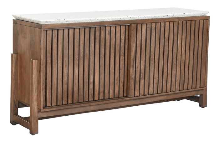 DKD Home Decor Buffet Acacia Terrazo 146x46x82