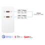 GoodConnections Cargador USB 140W con GaN, 2 puertos Tipo C, Blanco