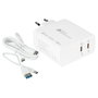 GoodConnections Cargador USB 140W con GaN, 2 puertos Tipo C, Blanco
