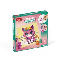 Maped Juego Pinta por Números Gato Conejo Kit Acuarela Infantil con 12 Colores y Pincel