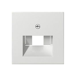 GIRA System 55 Tapa para toma de conexión UAE/IAE blanco brillante