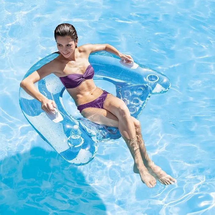 Intex Silla de piscina semi-sumergida con boya