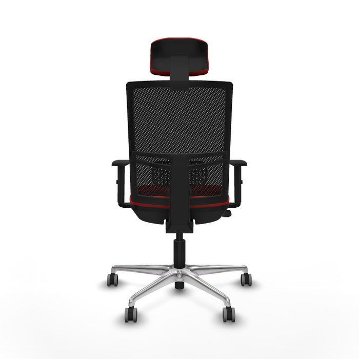 PIQUERAS Y CRESPO Silla de oficina Yunquera Rojo/Negro con mecanismo Sincro/Traslack PIQUERAS Y CRESPO Silla de oficina Yunquera Rojo/Negro con mecanismo Sincro/Traslack