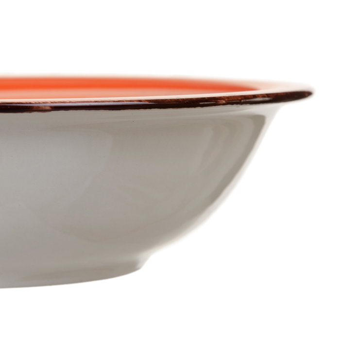 Ixia Plato Hondo Naranja Stoneware Cocina Ixia Plato Hondo Naranja Stoneware Cocina