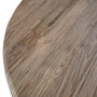 DKD Home Decor 2c24 Mesa Redonda Comedor Moderno Teca Reciclada Natural 140x140x78 cm