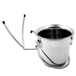 ALEXALO Soporte Cubo, Acero Inoxidable, Diámetro 20 cm - Ovinox