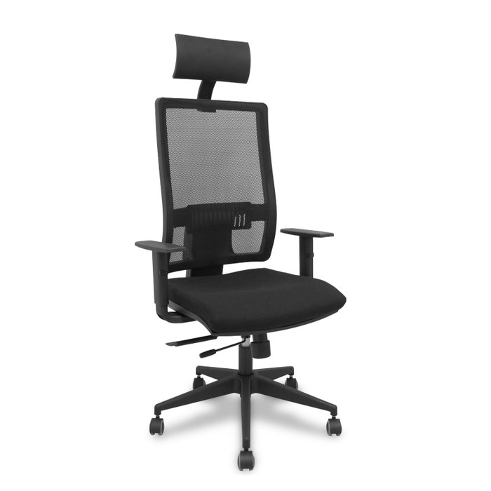 PIQUERAS Y CRESPO Silla Horna con Mecanismo Sincro/Traslak, Tejido Bali Negro PIQUERAS Y CRESPO Silla Horna con Mecanismo Sincro/Traslak, Tejido Bali Negro