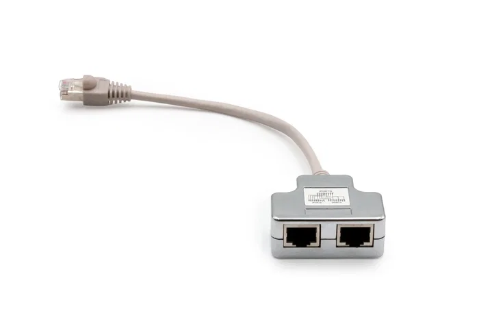 Digitus Adaptador de Red CAT 5e DN-93904 (2x Hembra RJ45 a 1x Macho RJ45)