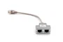 Digitus Adaptador de Red CAT 5e DN-93904 (2x Hembra RJ45 a 1x Macho RJ45)