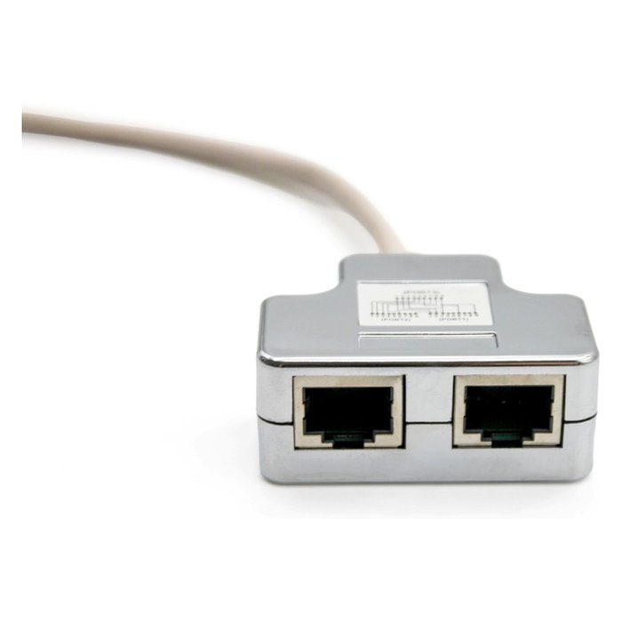 Digitus Adaptador de Red CAT 5e Blindado 2x RJ45 Hembra a 1x RJ45 Macho 0,19 m Digitus Adaptador de Red CAT 5e Blindado 2x RJ45 Hembra a 1x RJ45 Macho 0,19 m