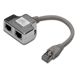 Digitus Adaptador de Red CAT 5e DN-93904 (2x Hembra RJ45 a 1x Macho RJ45)