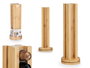 Kinvara Portacápsulas Giratorio de Bambú para 36 Cápsulas Pequeñas Tipo Nespresso, 11x34x11 cm (Set de 6)