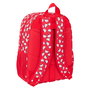 Mochila Escolar Hello Kitty Iconic Blanco Rojo 33 x 42 x 14 cm