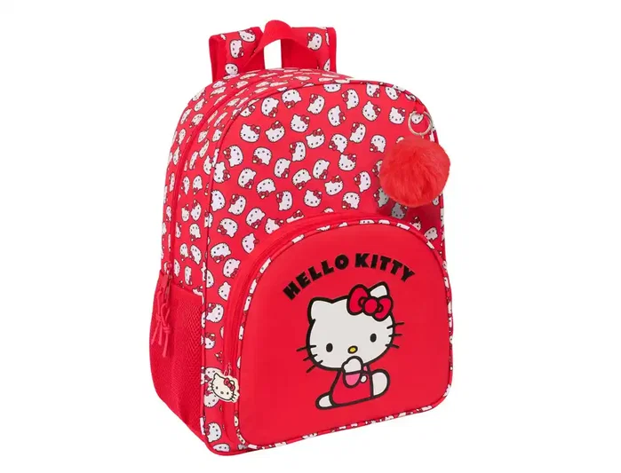 Safta Mochila Adaptable a Carro Hello Kitty Iconic - 42 x 33 x 14 cm Safta Mochila Adaptable a Carro Hello Kitty Iconic - 42 x 33 x 14 cm