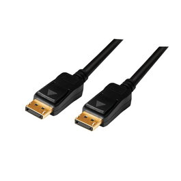 LogiLink Cable DisplayPort a DisplayPort CV0113 de 15 m, 4K, Negro