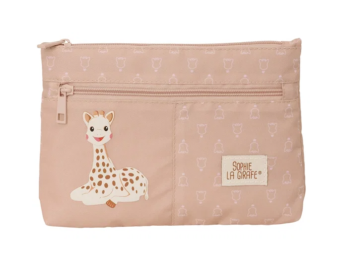 Safta Portatodo Grande Sophie la Girafe Cookie con 2 Cremalleras Safta Portatodo Grande Sophie la Girafe Cookie con 2 Cremalleras