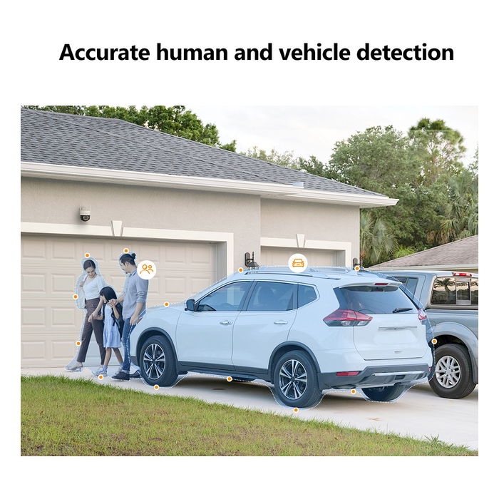 Imou Cruiser 2C 2K Cámara Seguridad IP Exterior 3MP - Inalámbrica/Alámbrica, Visión Nocturna 30m, Auto-Seguimiento, Detección Personas/Vehículos, IP66, Blanco