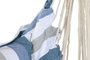 DKD Home Decor Silla Colgante para Terraza y Jardín Azul y Blanco 60 x 135 x 100 cm