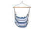 DKD Home Decor Silla Colgante para Terraza y Jardín Azul y Blanco 60 x 135 x 100 cm