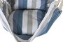 DKD Home Decor Silla Colgante para Terraza y Jardín Azul y Blanco 60 x 135 x 100 cm