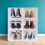 Color Baby Pack 6 Cajas Zapatos Apilables 25x35x18,5 cm PP ABS