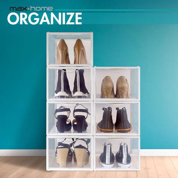 Color Baby Pack 6 Cajas Zapatos Apilables 25x35x18,5 cm PP ABS