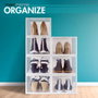 Color Baby Pack 6 Cajas Zapatos Apilables 25x35x18,5 cm PP ABS