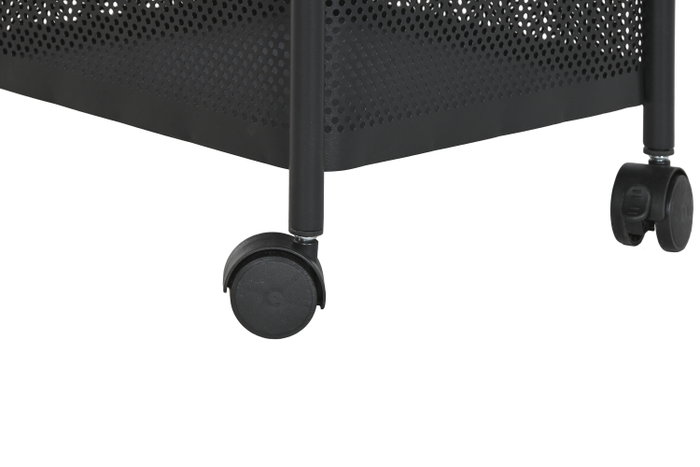 DKD Home Decor Camarera Carrito Cocina con 5 Cestas Metal Negro DKD Home Decor Camarera Carrito Cocina con 5 Cestas Metal Negro