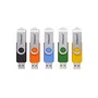 Intenso 3543575 Memoria USB Office Line, 16 GB, USB-A 3.2 Gen 1, Factor de Forma Girar, Multicolor, Pack de 5 Unidades
