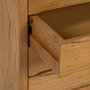Ixia Mueble TV Natural Madera Mindi Salón 120 x 40 x 45 cm