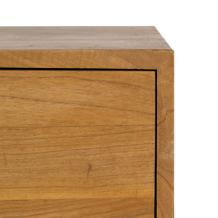 Ixia Mueble TV Natural Madera Mindi Salón 120 x 40 x 45 cm Ixia Mueble TV Natural Madera Mindi Salón 120 x 40 x 45 cm