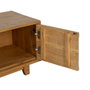 Ixia Mueble TV Natural Madera Mindi Salón 120 x 40 x 45 cm