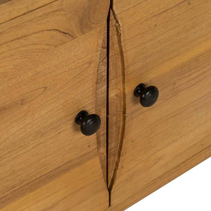 Ixia Mueble TV Natural Madera Mindi Salón 120 x 40 x 45 cm Ixia Mueble TV Natural Madera Mindi Salón 120 x 40 x 45 cm