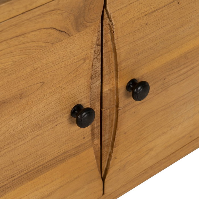 Mueble Tv Natural Madera Mindi Salón 120 X 40 X 45 cm