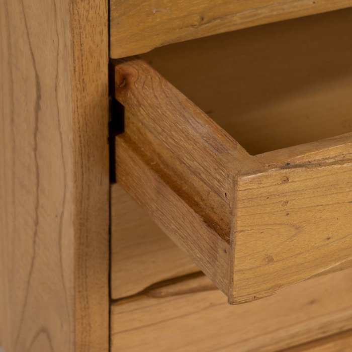 Mueble Tv Natural Madera Mindi Salón 120 X 40 X 45 cm