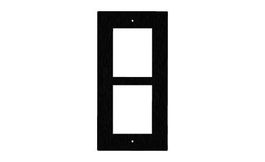 2N 9155015 Marco para Instalación Empotrada, 2 Módulos, Negro