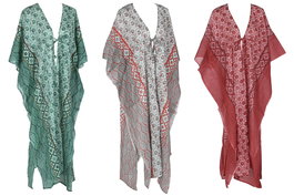 DKD Home Decor Kaftan Mediterraneo Andalusi Naranja Verde 80 x 140 x 80 cm (3 Unidades)