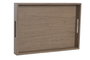 DKD Home Decor Set de 3 Bandejas de Madera Marrón 45x31x5 cm