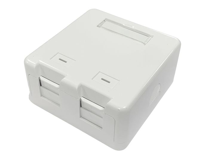Lanview Caja de montaje en superficie para 1 puerto RJ45 Lanview Caja de montaje en superficie para 1 puerto RJ45