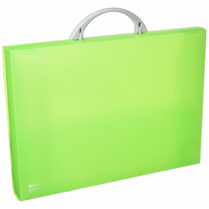 Grafoplás Maletín Portadocumentos Colorgraf Verde con Asa Abatible Grafoplás Maletín Portadocumentos Colorgraf Verde con Asa Abatible