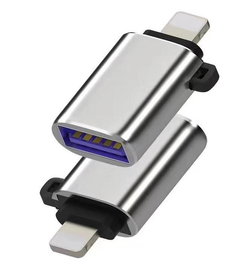 MicroConnect Adaptador MC-LIGHTUSB3 Lightning a USB 3.0 Tipo A Plata para Dispositivos Apple